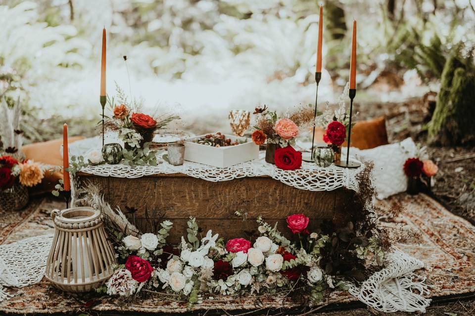 Boho elopement