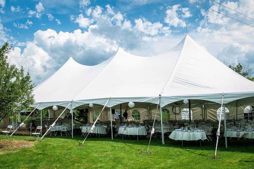 Outdoor and indoor weddings