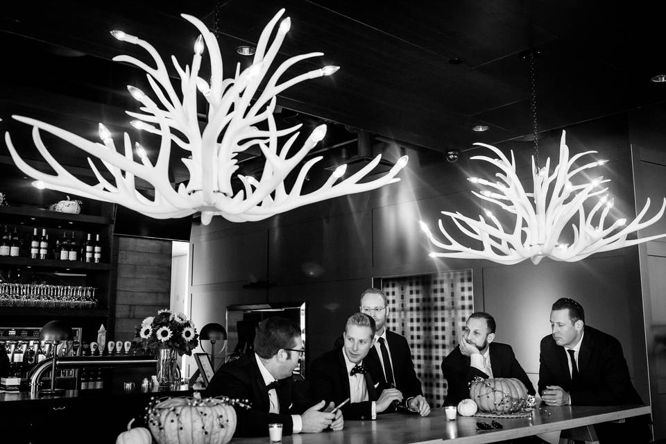 Antler chandeliers