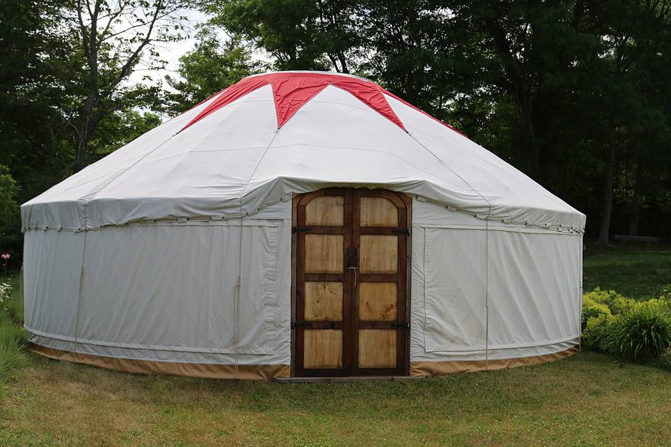 You can rent a yurt locally