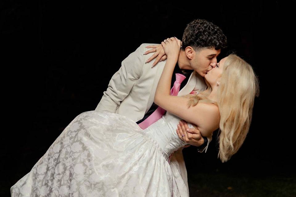 Romantic couple portrait