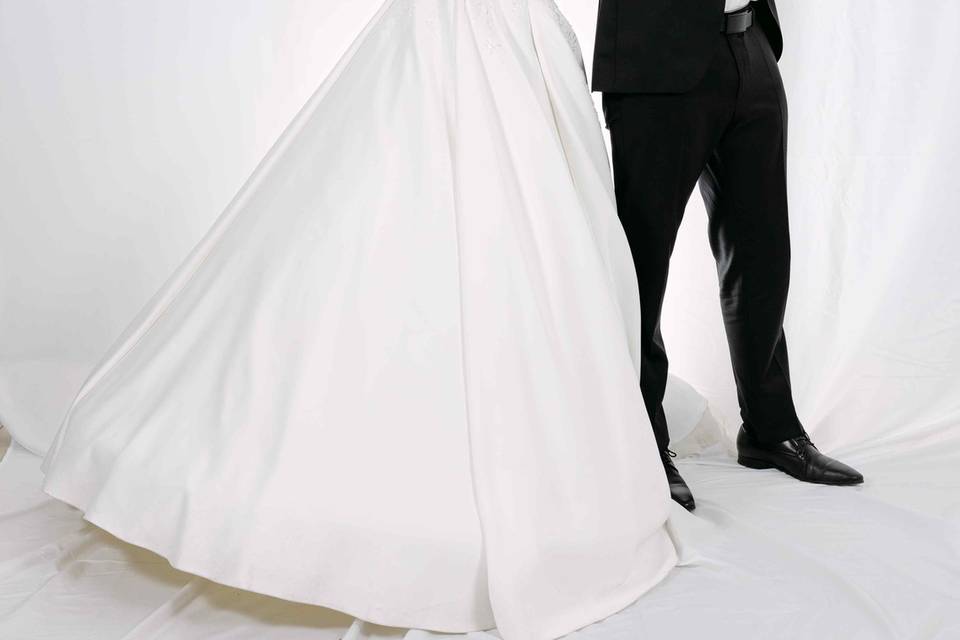 Elegant couple portrait