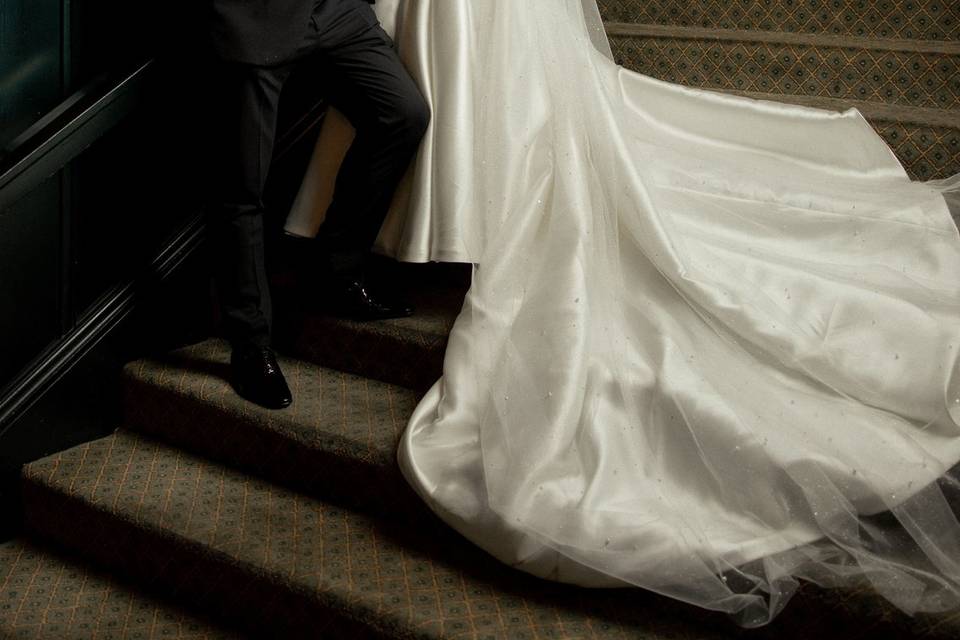 Elegant couple portrait