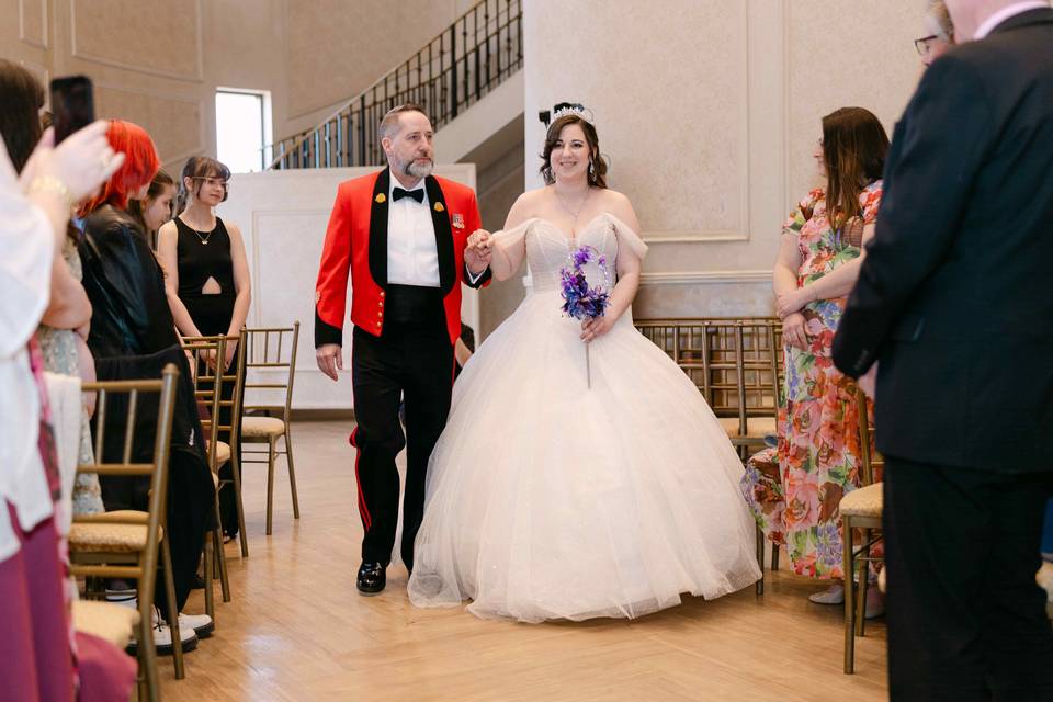 Walking down the aisle