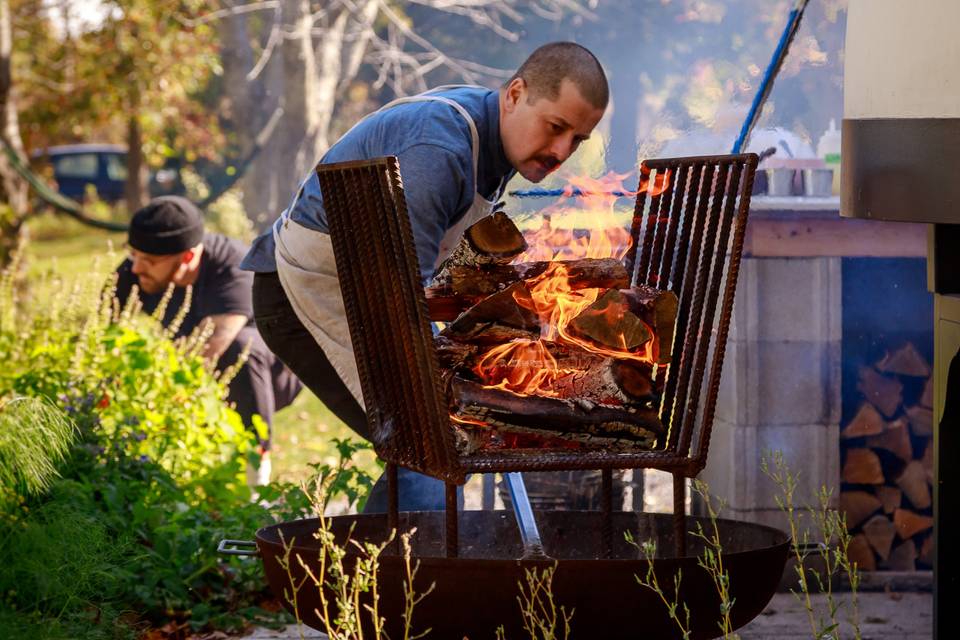 Cooking over fire