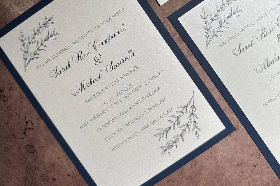 Blueberry Invitations