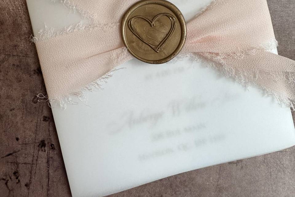 Handmade Ribbon/Wax Seal