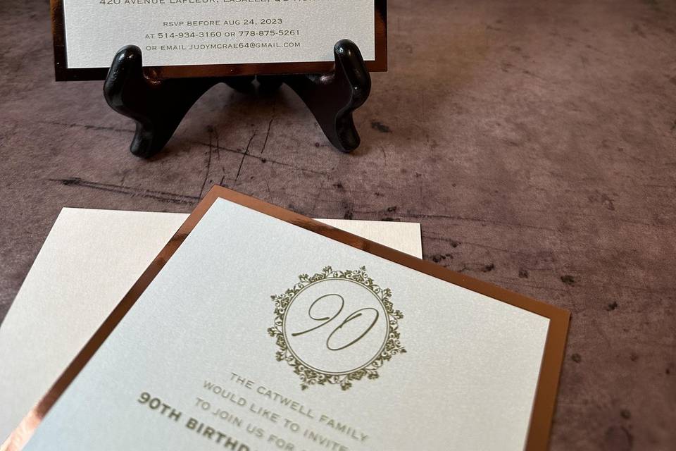 Blueberry Invitations