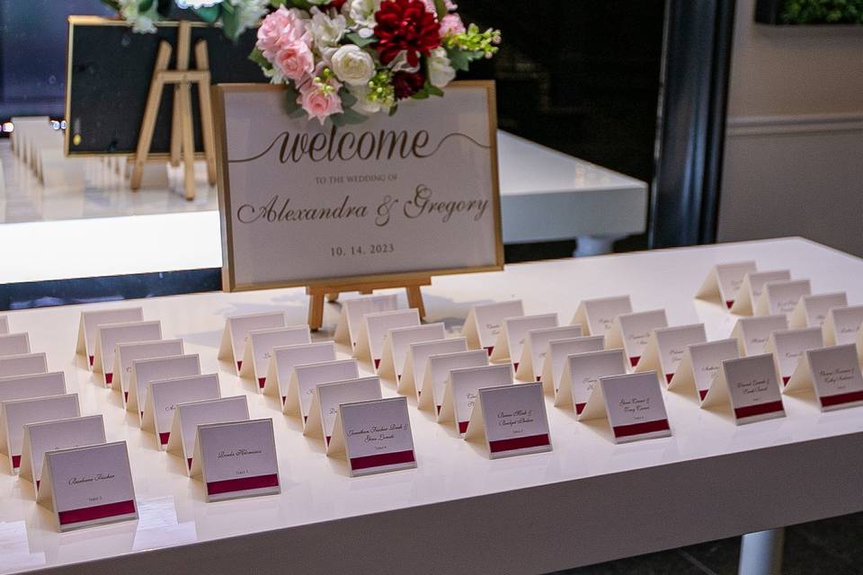 Welcome Sign & Place Cards