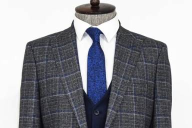 Grey blue windowpane