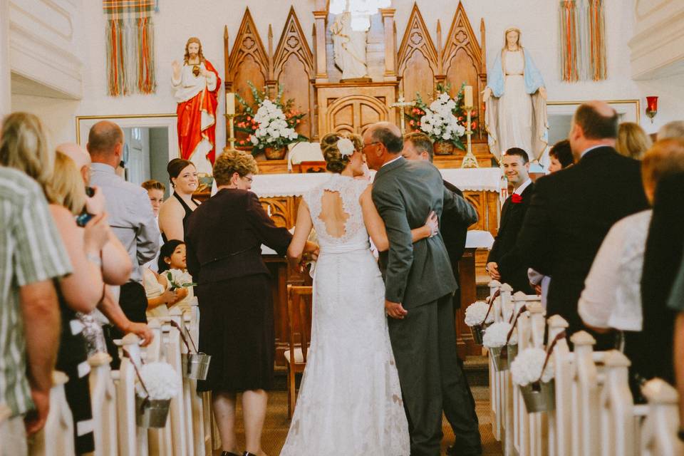 The wedding ceremony