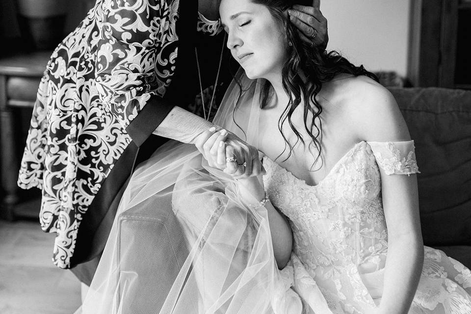 Emotional grandmother moment