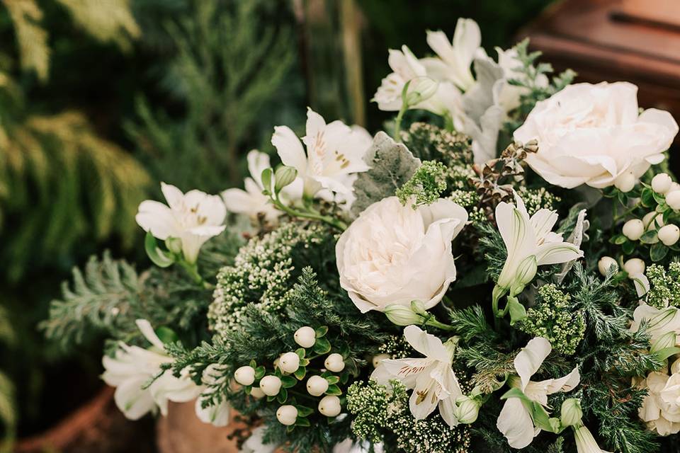 Textures White &Greens Bouquet