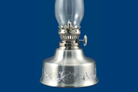 Pewter oil lamp