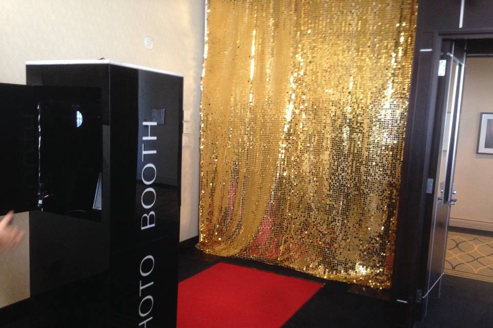 Gold Backdrop Photo Booth