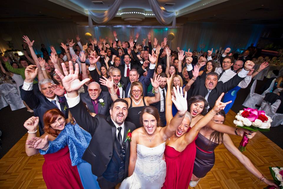 Bride and Groom Group Shot