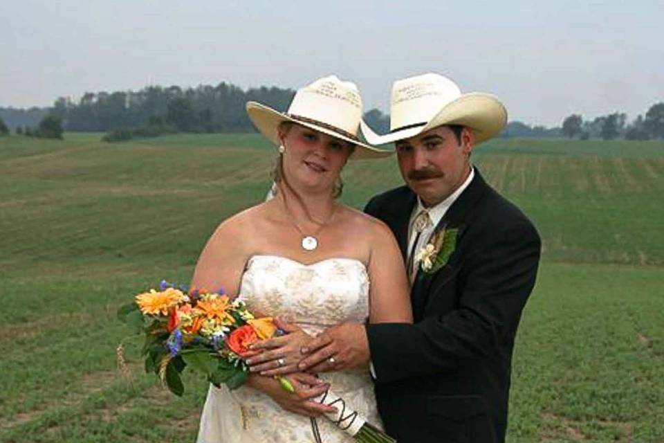 Cowboy wedding dress