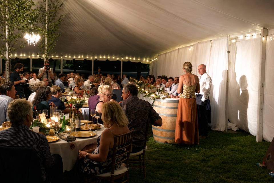 Tented Wedding Reception