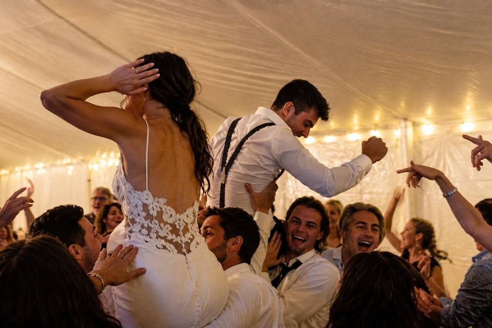 Celebrating on the Dance Floor
