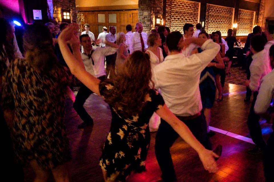 Fun on the dance floor.