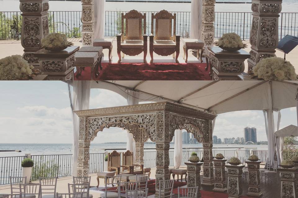 Cutwork Mandap and Chuppah