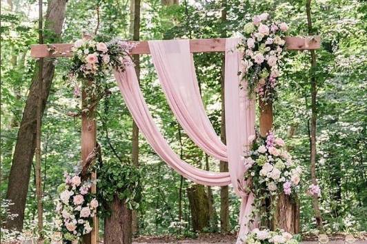 Rustic Garden Wedding Arch
