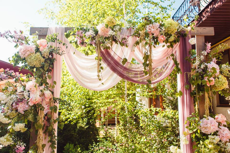 Backyard Wedding Ceremony