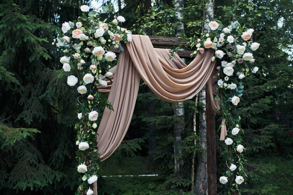 Backyard Wedding Arch