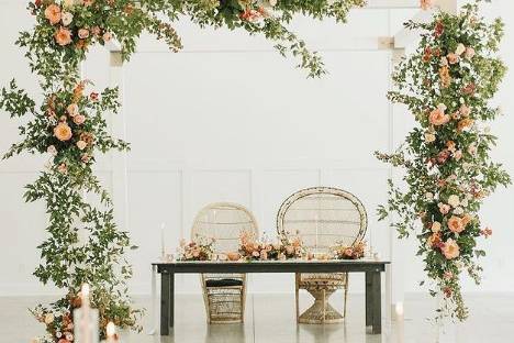 White Frame Wedding Arch