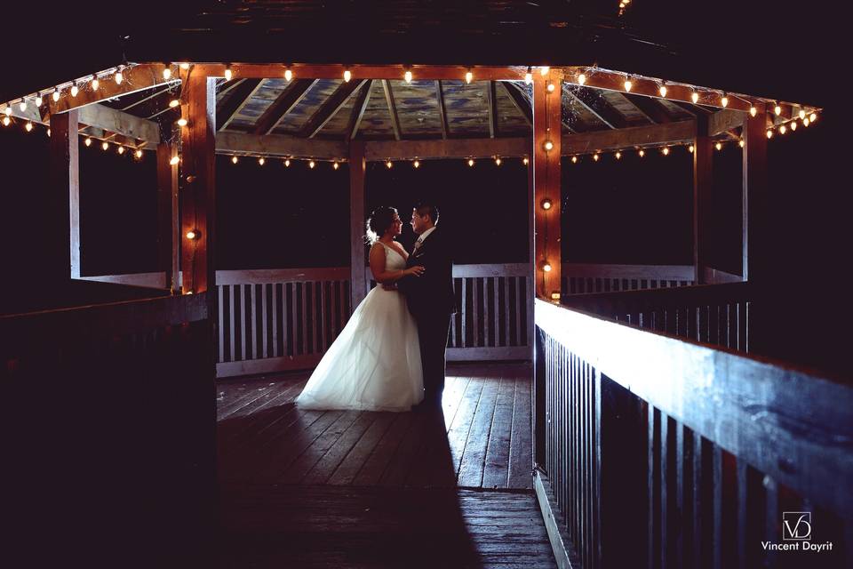 Gazebo at night