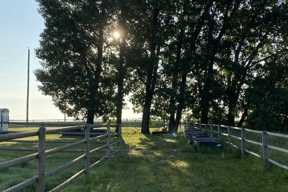 Rustic Fenced Pathways