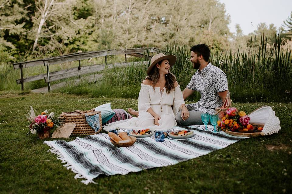 Wedding picnic