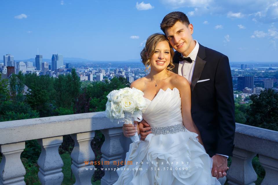 Wedding couple on Belvedere