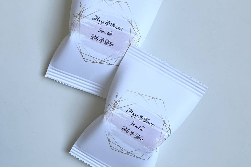 Bespoke wedding favour pouch