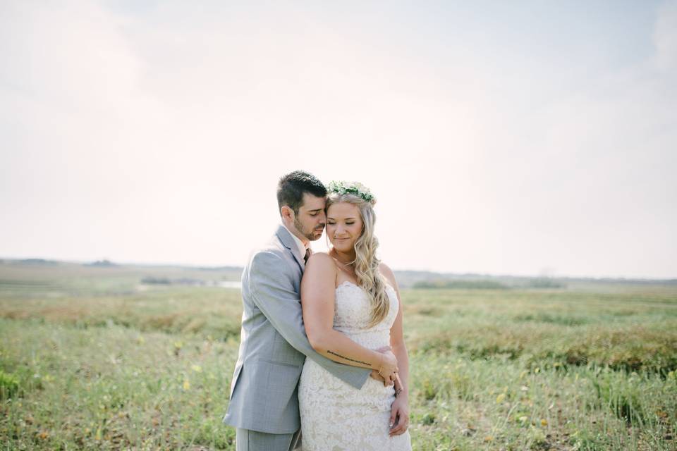 Saskatchewan prairie wedding