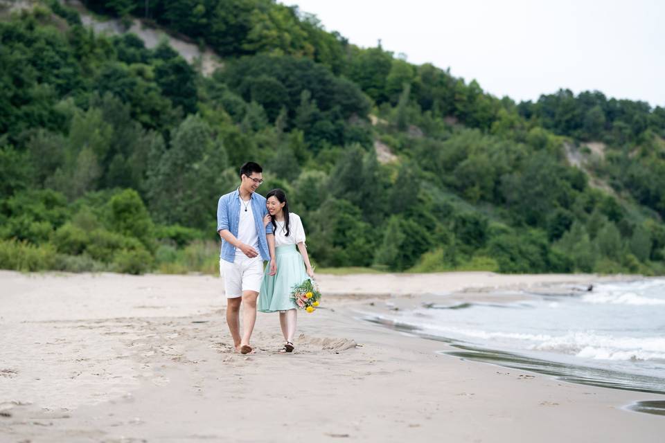 Scarborough bluffs engagement