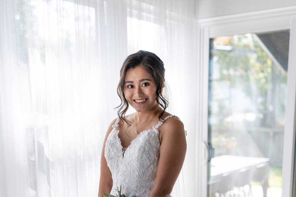 Bridal prep portrait
