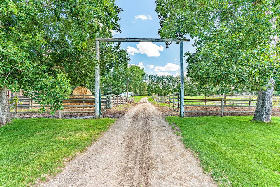 Rustic ranch gates