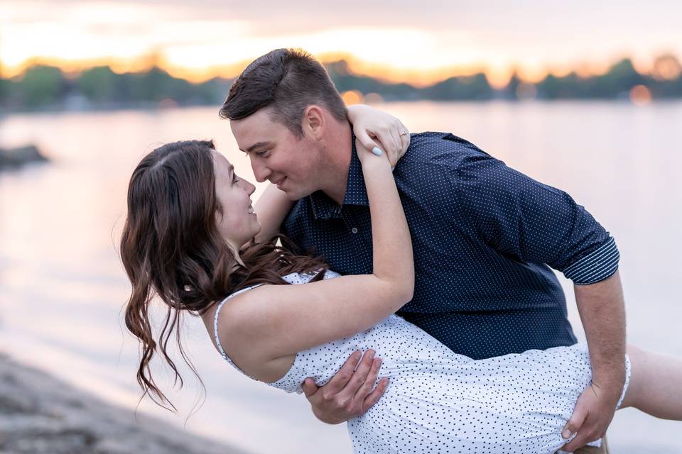 Romantic portrait dip