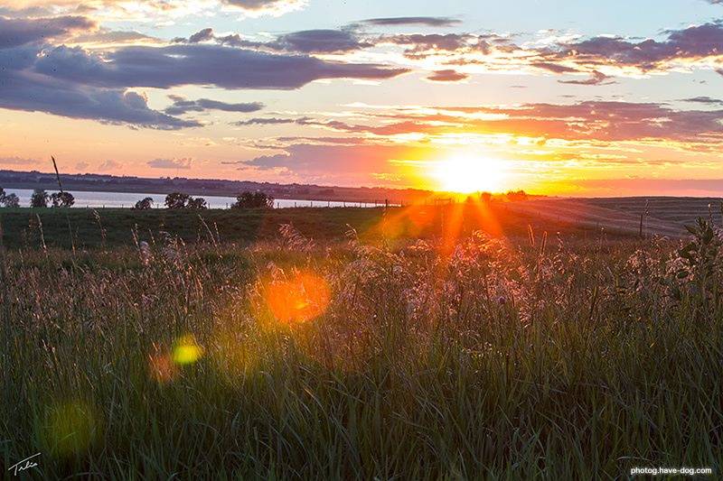 Sunset Over the lake