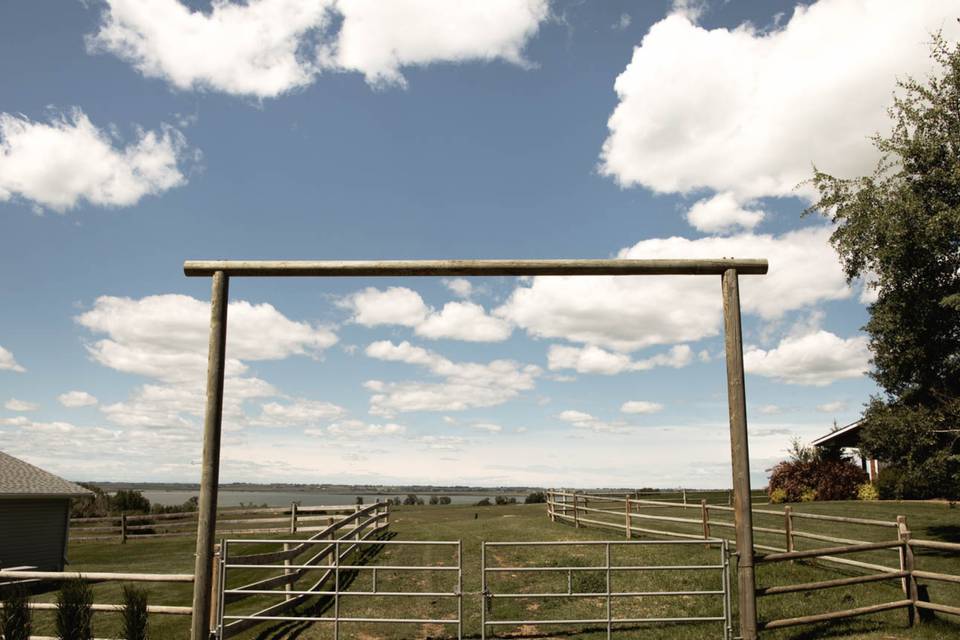 Ranch gates at Rocking R