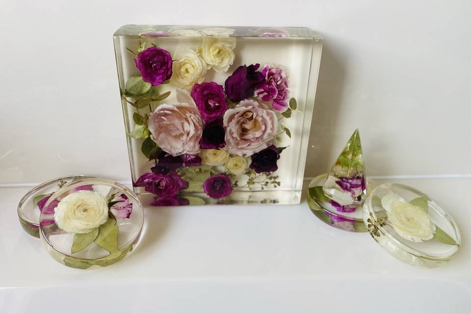 Preserved bouquet set