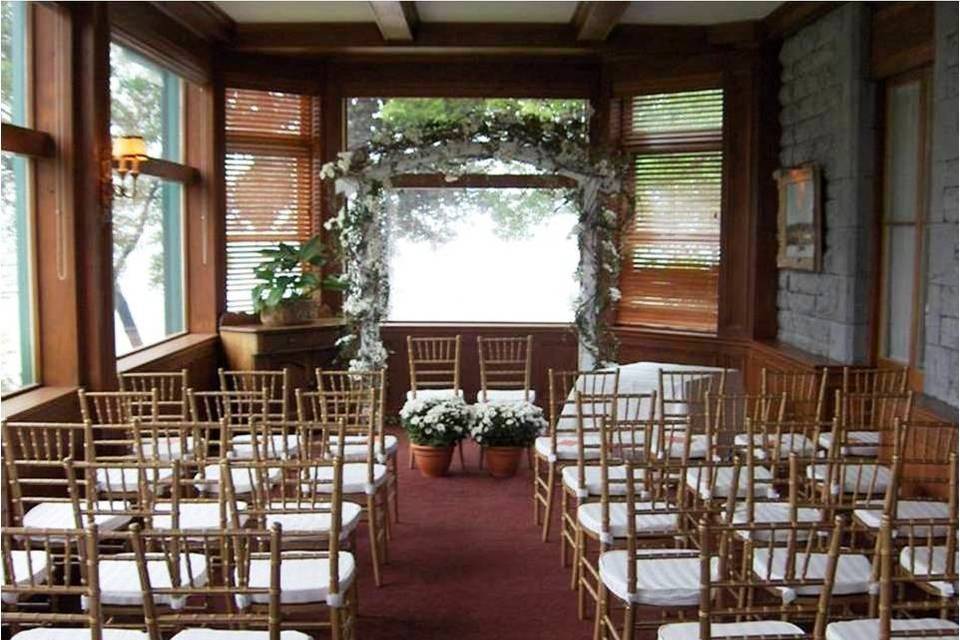 Wedding ceremony indoors