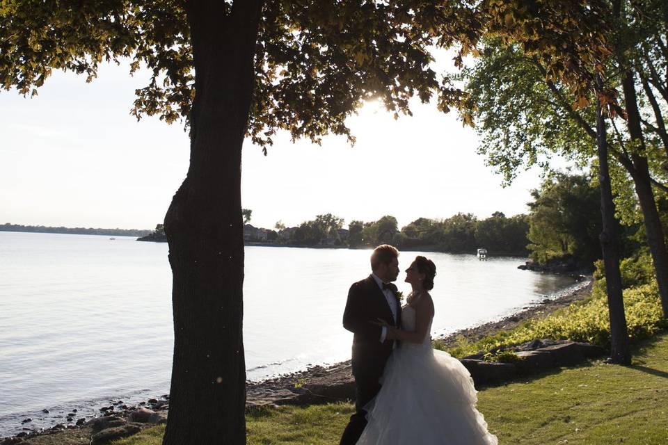 Fall Wedding Forest and Stream