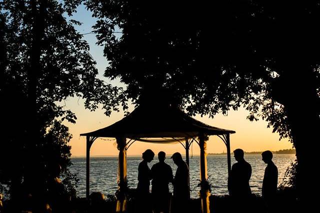 Gazebo wedding ceremony