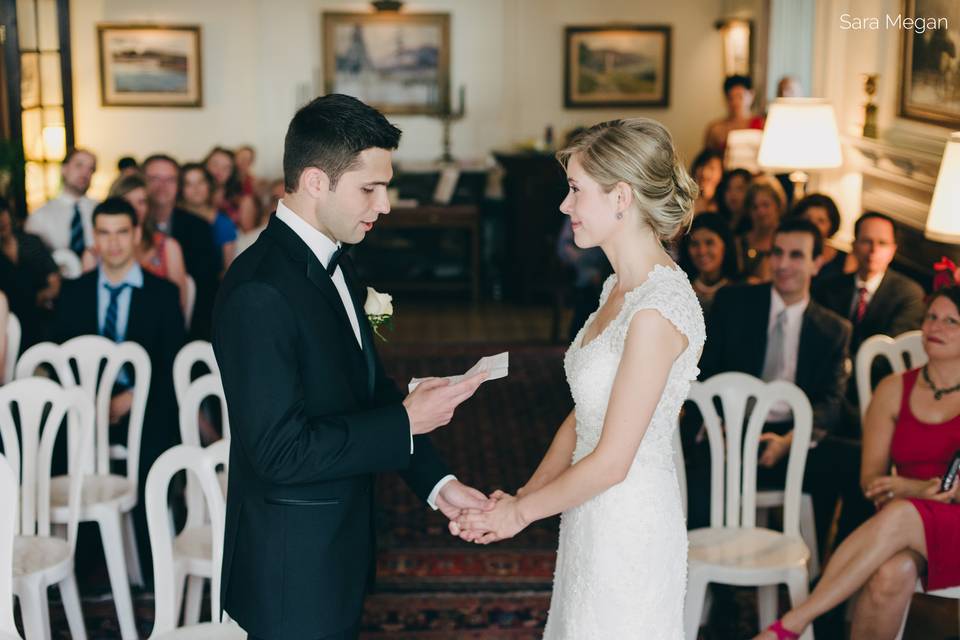 Wedding ceremony indoors