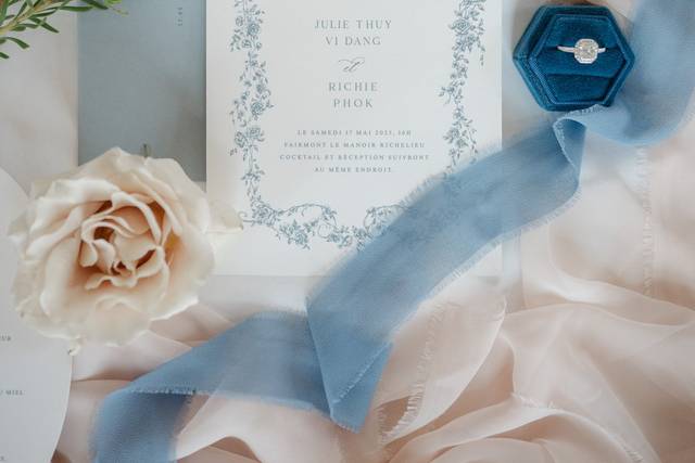 Lay flat de mariage