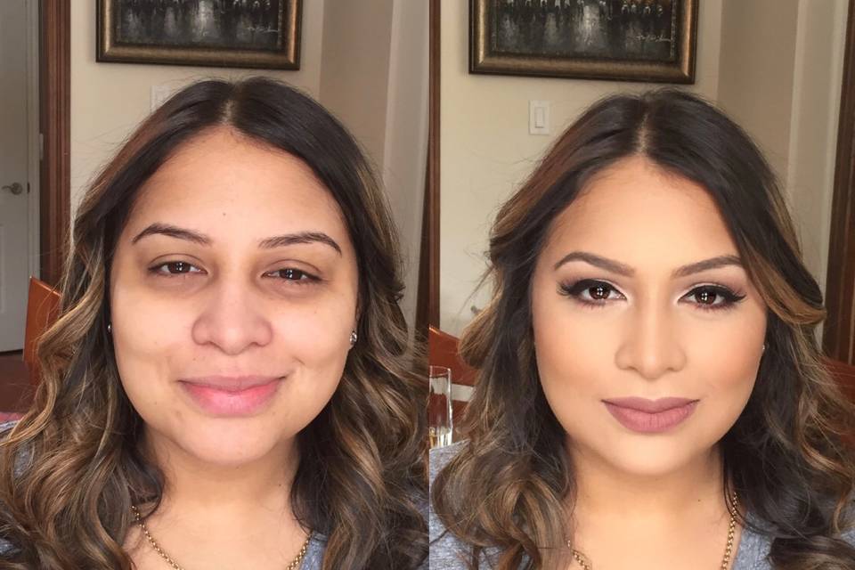 Bridesmaids makeup