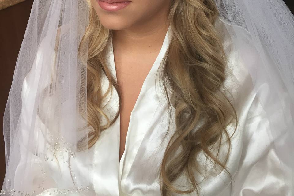 Matte bridal makeup