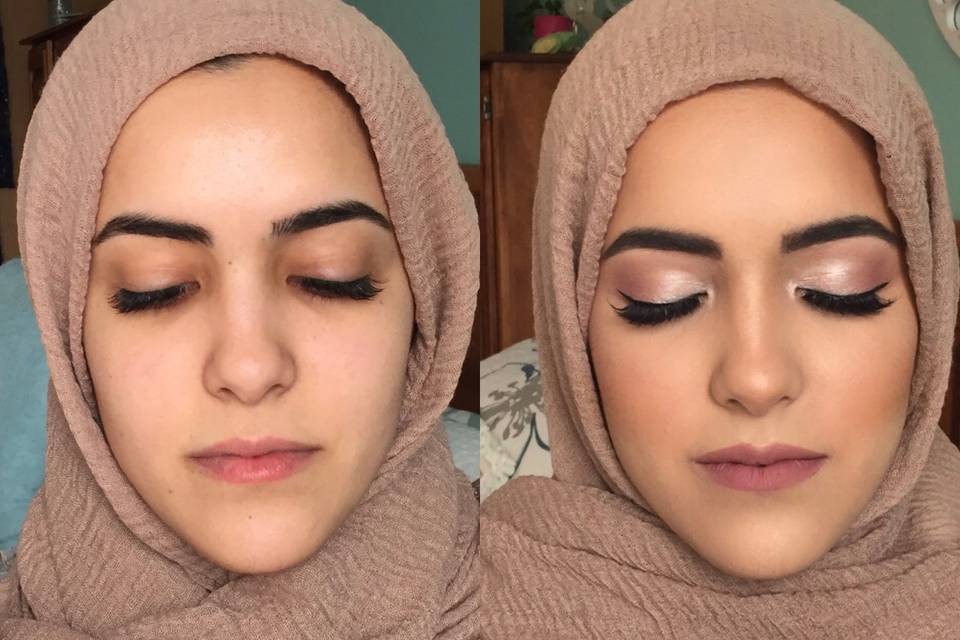 Soft bridal makeup